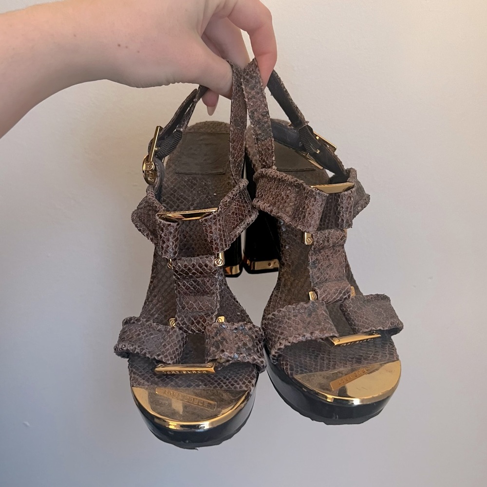 Tory Burch block heel sandals, SIZE 8